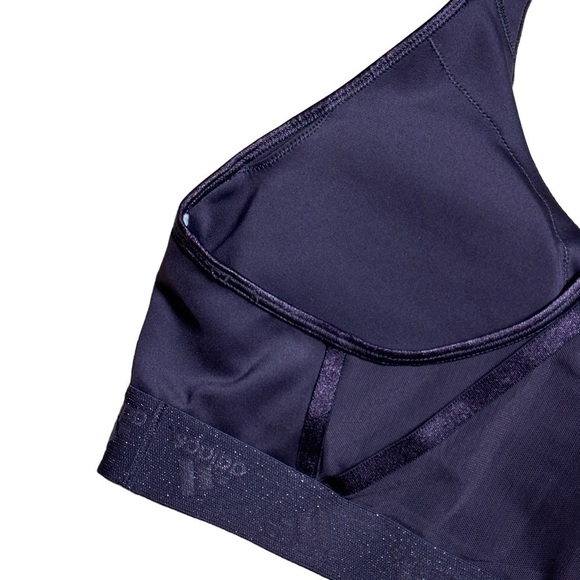 Adidas Deep Purple Racerback High Intensity Sports ‘Glam’ Bra US L - Picture 4 of 8